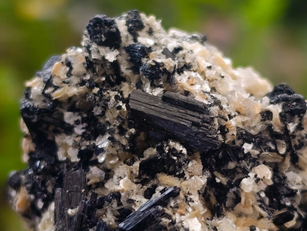 Natural Schorl Black Tourmaline with Silver Mica Specimens x 2 From Erongo, Namibia - Toprock Gemstones and Minerals 