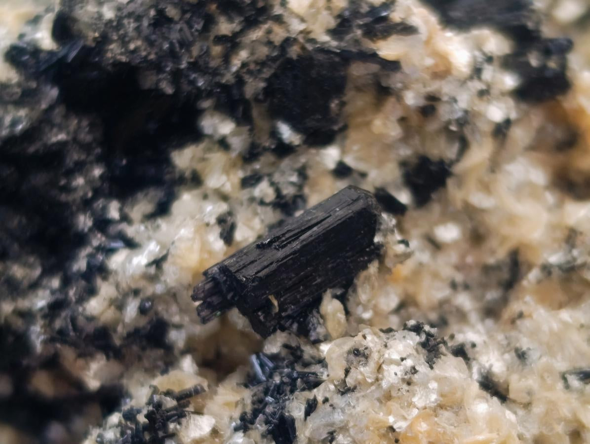 Natural Schorl Black Tourmaline with Silver Mica Specimens x 2 From Erongo, Namibia - Toprock Gemstones and Minerals 