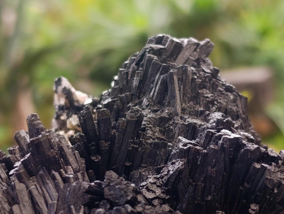 Natural Schorl Black Tourmaline with Silver Mica Specimens x 2 From Erongo, Namibia - Toprock Gemstones and Minerals 