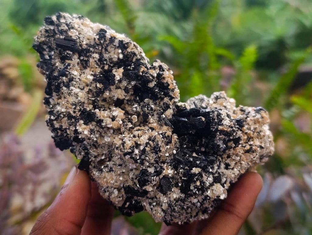 Natural Schorl Black Tourmaline with Silver Mica Specimens x 2 From Erongo, Namibia - Toprock Gemstones and Minerals 