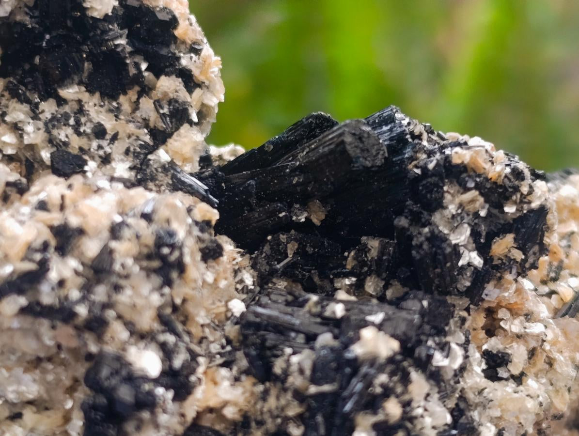 Natural Schorl Black Tourmaline with Silver Mica Specimens x 2 From Erongo, Namibia - Toprock Gemstones and Minerals 