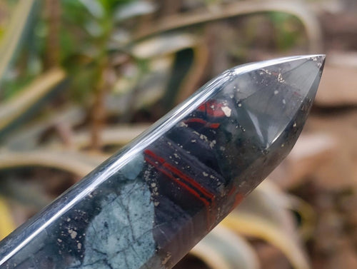 Polished Bloodstone Display Crystal Points x 3 From Swaziland - Toprock Gemstones and Minerals 