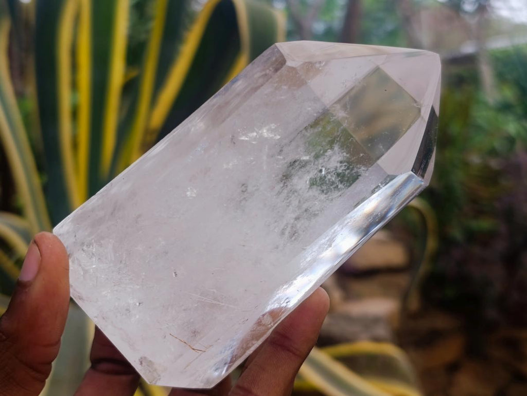 Polished Clear Quartz Display Crystals x 2 From Madagascar - Toprock Gemstones and Minerals 