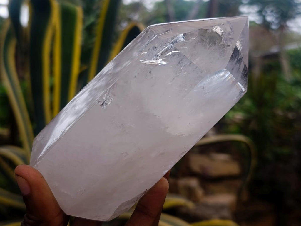 Polished Clear Quartz Display Crystals x 2 From Madagascar - Toprock Gemstones and Minerals 