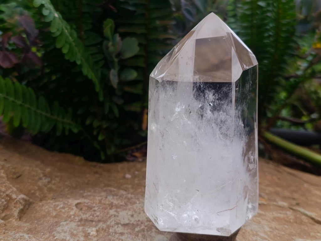 Polished Clear Quartz Display Crystals x 2 From Madagascar - Toprock Gemstones and Minerals 