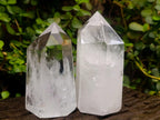 Polished Clear Quartz Display Crystals x 2 From Madagascar - Toprock Gemstones and Minerals 