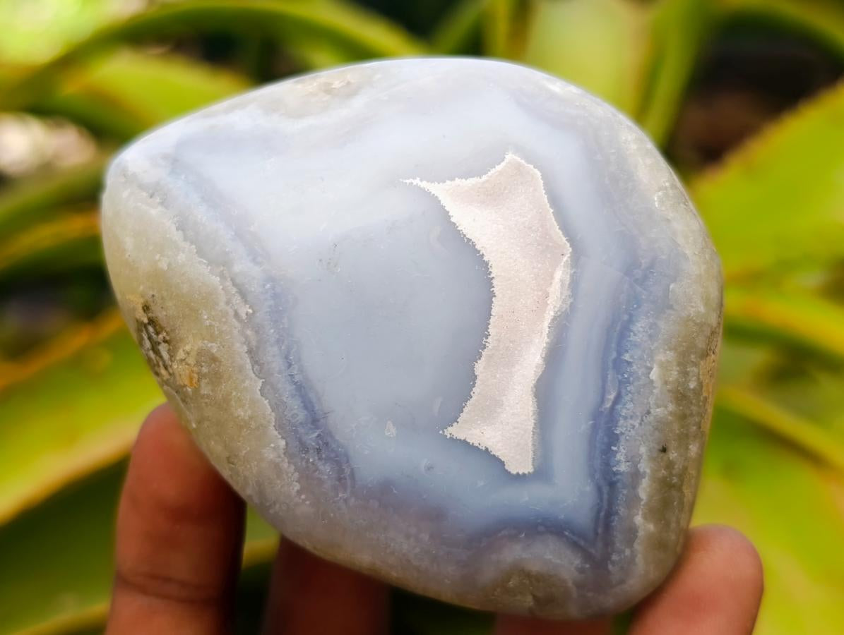 Polished Blue Lace Agate Free Forms x 6 From Nsanje, Malawi - Toprock Gemstones and Minerals 