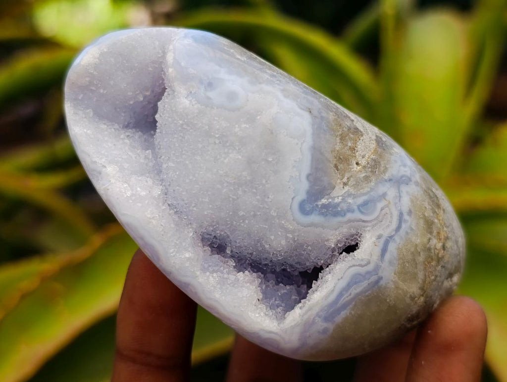Polished Blue Lace Agate Free Forms x 6 From Nsanje, Malawi - Toprock Gemstones and Minerals 