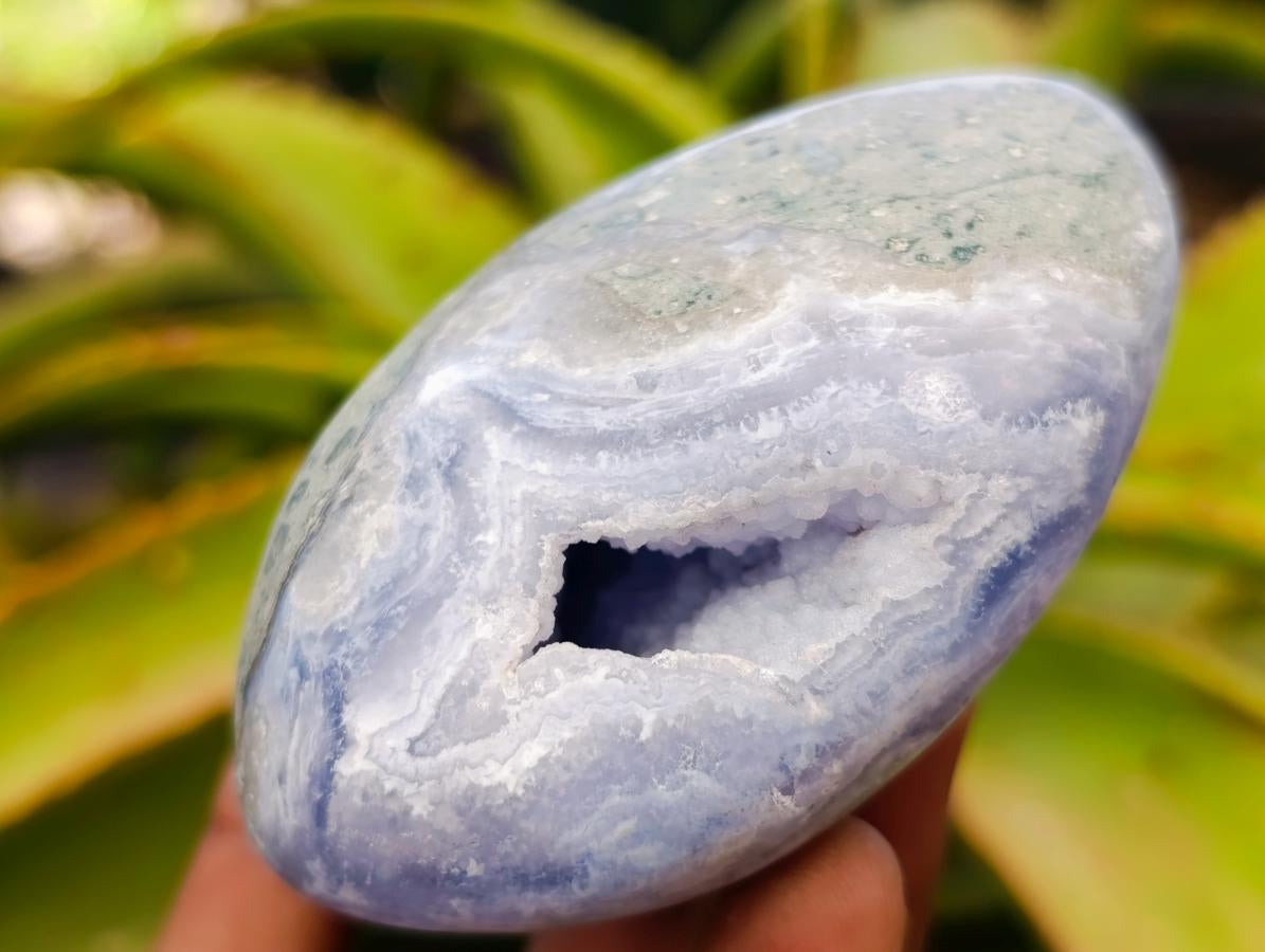Polished Blue Lace Agate Free Forms x 6 From Nsanje, Malawi - Toprock Gemstones and Minerals 