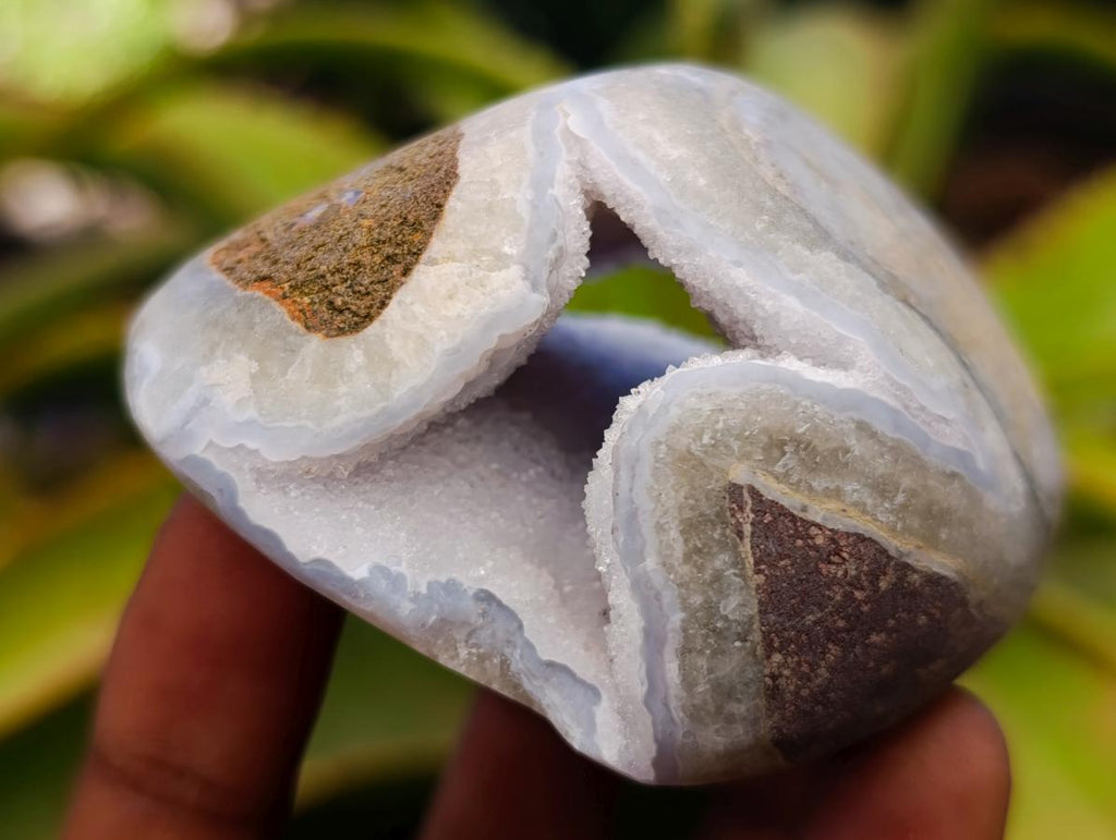 Polished Blue Lace Agate Free Forms x 6 From Nsanje, Malawi - Toprock Gemstones and Minerals 