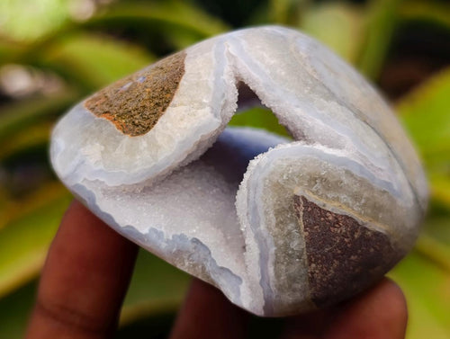 Polished Blue Lace Agate Free Forms x 6 From Nsanje, Malawi - Toprock Gemstones and Minerals 