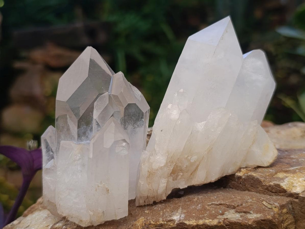 Natural Malagasy Quartz Clusters x 24 From Madagascar - Toprock Gemstones and Minerals 
