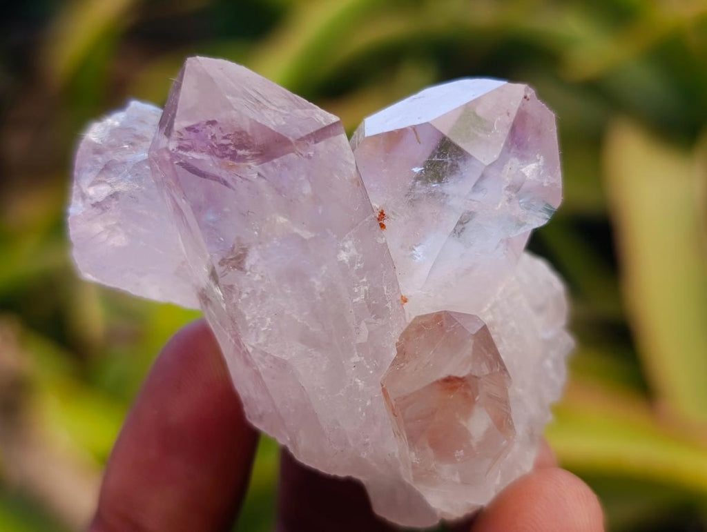 Natural Jacaranda Amethyst Single Crystals x 35 From Mumbwa, Zambia - Toprock Gemstones and Minerals 