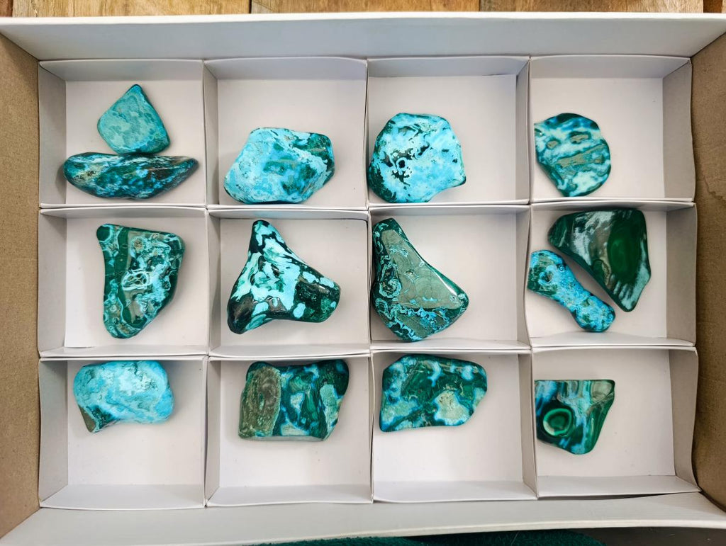 Polished Malacolla Free Forms x 14 From Kulukuluku, Congo - Toprock Gemstones and Minerals 