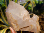 Polished On One Side Large Smokey Quartz Crystals x 3 From Angola - Toprock Gemstones and Minerals 