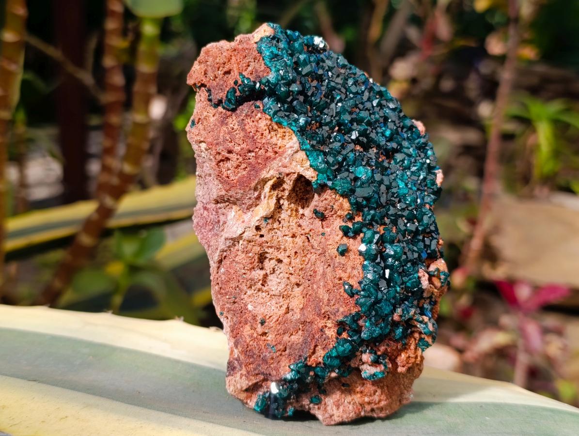 Natural Dioptase on Dolomite Specimen x 1 From Likasi, Congo - Toprock Gemstones and Minerals 