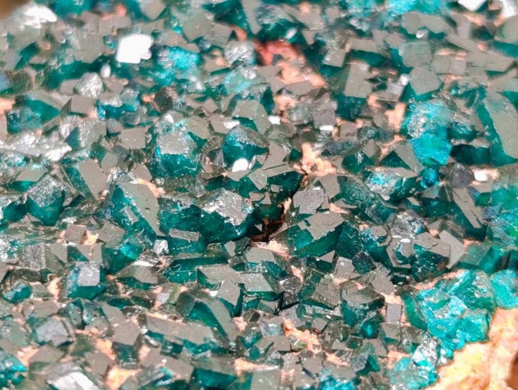 Natural Dioptase on Dolomite Specimen x 1 From Likasi, Congo - Toprock Gemstones and Minerals 