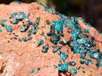 Natural Dioptase on Dolomite Specimen x 1 From Likasi, Congo - Toprock Gemstones and Minerals 