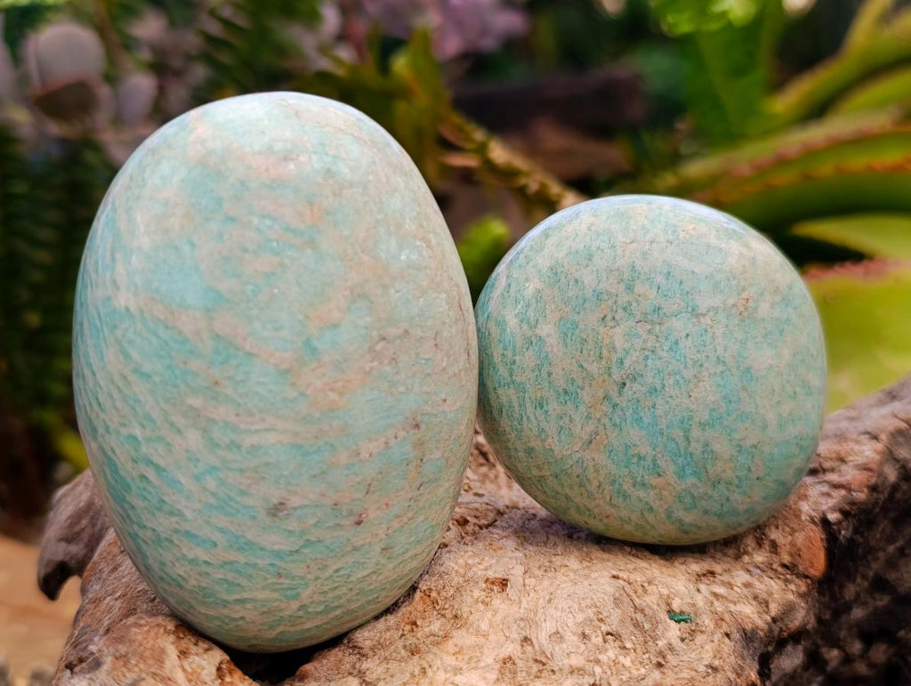 Polished Amazonite Free Forms x 12 From Zimbabwe - Toprock Gemstones and Minerals 