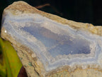 Natural Blue Lace Agate Geode Specimens x 3 From Nsanje, Malawi - Toprock Gemstones and Minerals 