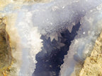 Natural Blue Lace Agate Geode Specimens x 3 From Nsanje, Malawi - Toprock Gemstones and Minerals 