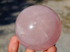 Polished Gemmy Star Rose Quartz Spheres x 6 From Madagascar - Toprock Gemstones and Minerals 
