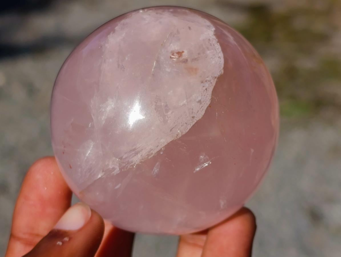 Polished Gemmy Star Rose Quartz Spheres x 6 From Madagascar - Toprock Gemstones and Minerals 
