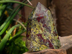 Polished Bastite Dragonsblood Stone Points x 2 From Tshipise, South Africa - Toprock Gemstones and Minerals 