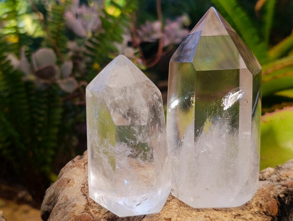 Polished Clear Quartz Display Crystals x 6 From Madagascar - Toprock Gemstones and Minerals 