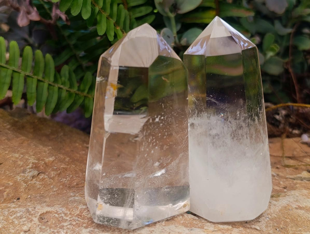 Polished Clear Quartz Display Crystals x 6 From Madagascar - Toprock Gemstones and Minerals 
