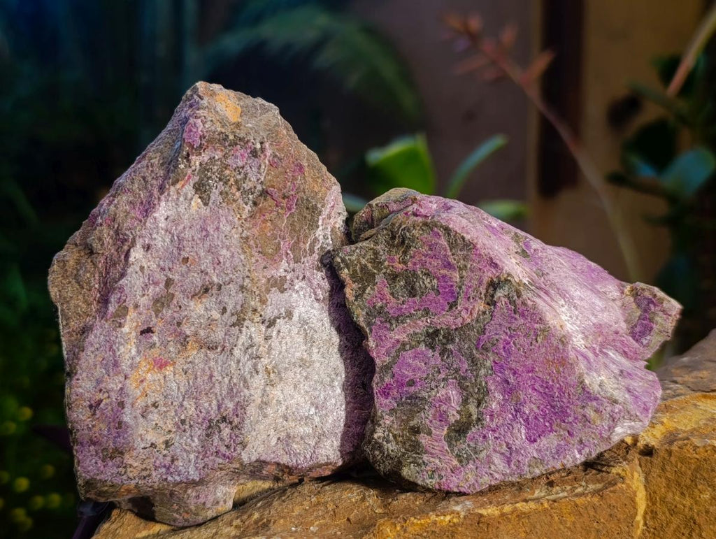 Natural Cobbed Stichtite Specimens x 12 From Barberton, South Africa - Toprock Gemstones and Minerals 