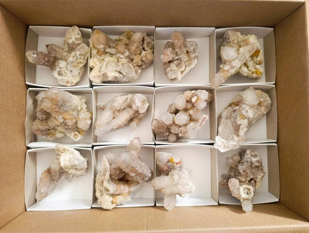 Natural Smokey Spirit Quartz Clusters with Hematoid Coating x 12 From Boekenhouthoek, South Africa - Toprock Gemstones and Minerals 