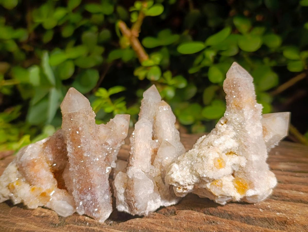 Natural Smokey Spirit Quartz Clusters with Hematoid Coating x 12 From Boekenhouthoek, South Africa - Toprock Gemstones and Minerals 