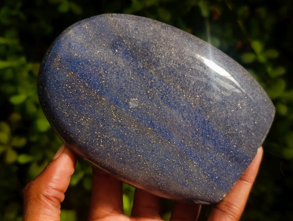 Polished Lazulite Standing Display Pieces x 2 From Madagascar - Toprock Gemstones and Minerals 