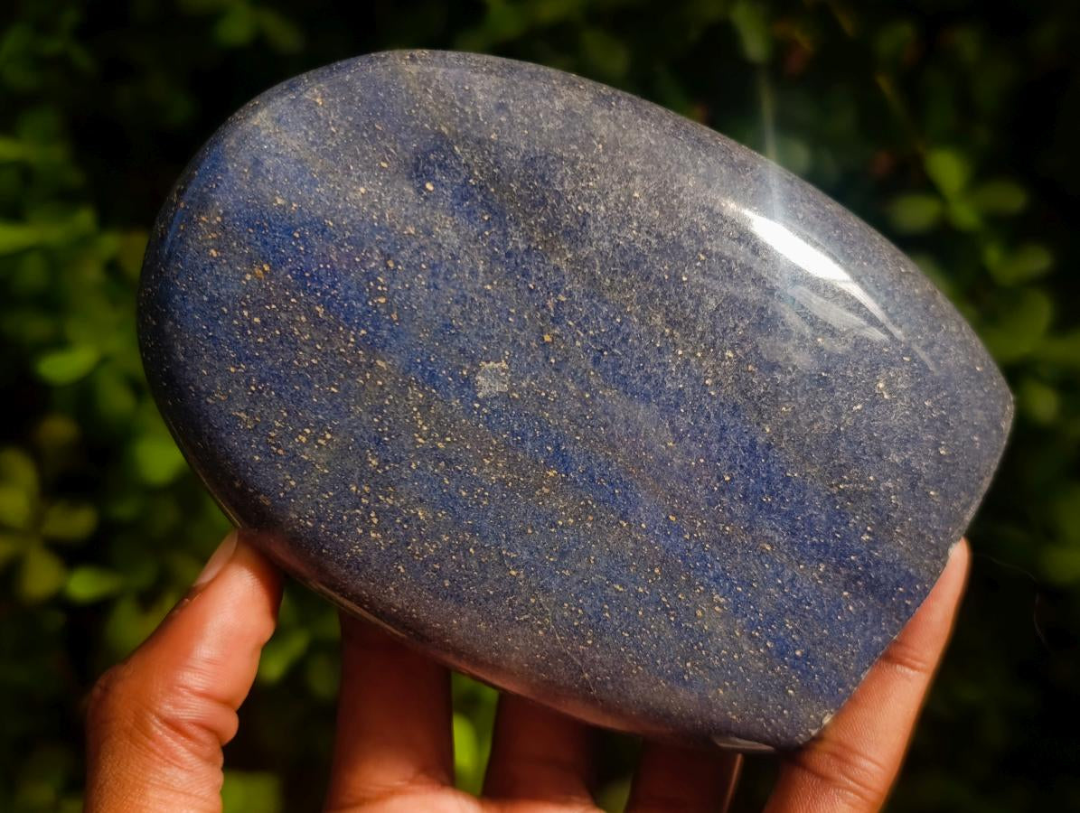 Polished Lazulite Standing Display Pieces x 2 From Madagascar - Toprock Gemstones and Minerals 
