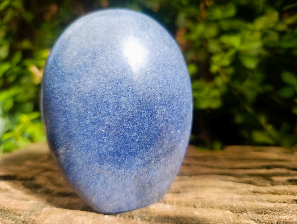 Polished Lazulite Standing Display Pieces x 2 From Madagascar - Toprock Gemstones and Minerals 