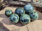 Polished Stromatolite Spheres x 6 From Katsepy, Madagascar - Toprock Gemstones and Minerals 