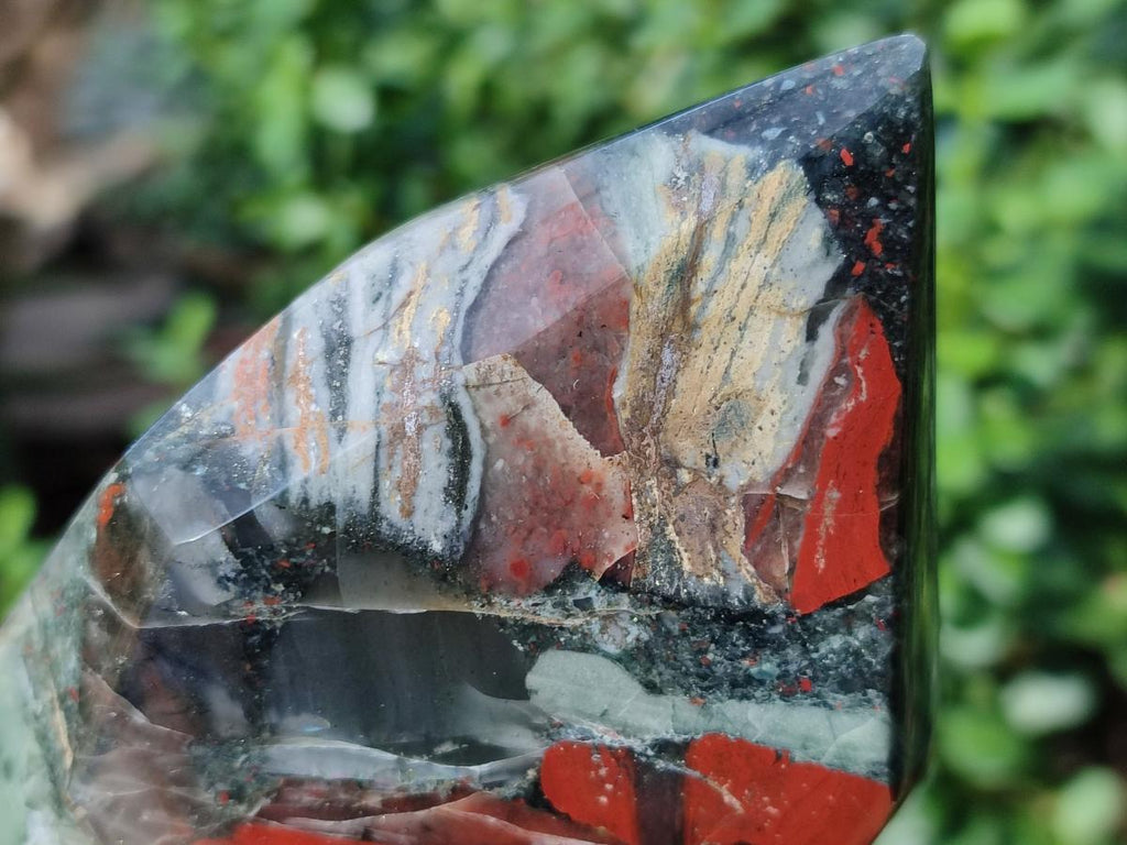 Polished Bloodstone Display Crystal Points x 2 From Swaziland - Toprock Gemstones and Minerals 