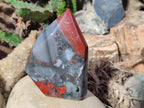 Polished Bloodstone Display Crystal Points x 2 From Swaziland - Toprock Gemstones and Minerals 