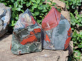 Polished Bloodstone Display Crystal Points x 2 From Swaziland - Toprock Gemstones and Minerals 