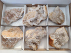 Natural Golden Limonite Quartz Clusters x 6 From Solwezi, Zambia - Toprock Gemstones and Minerals 