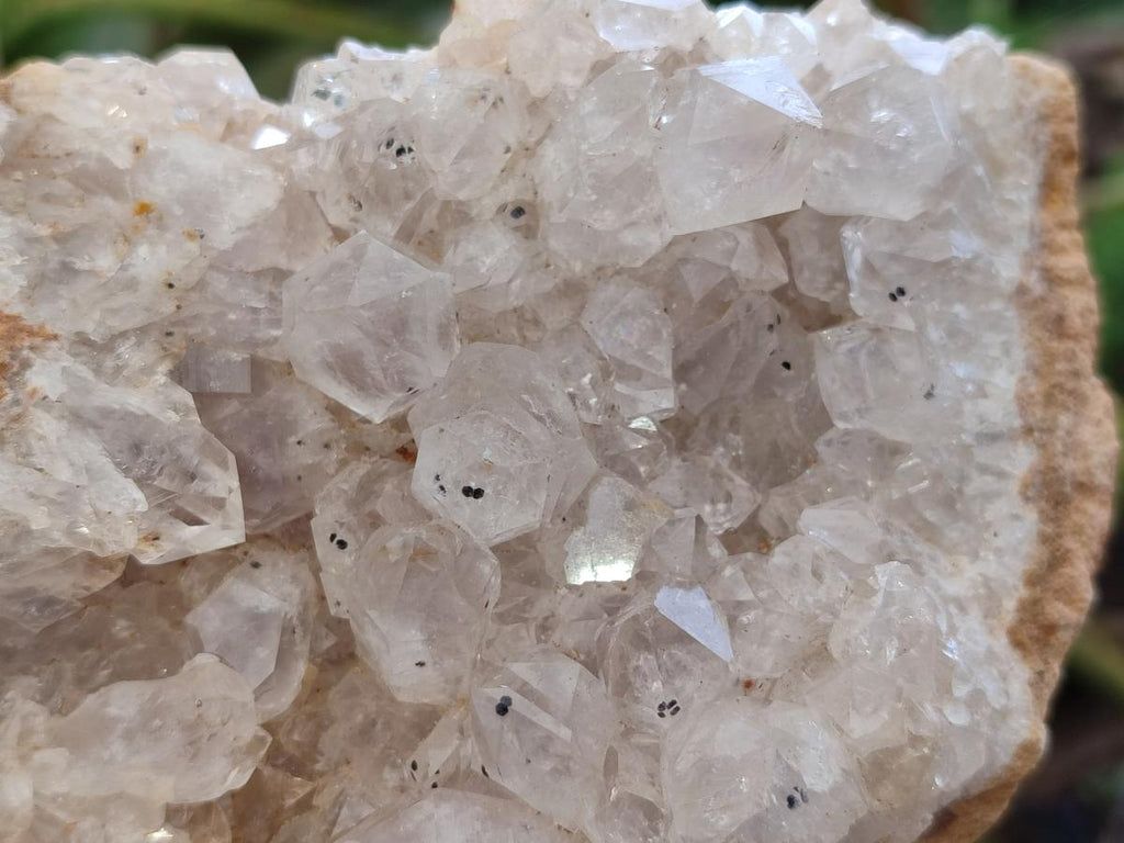 Natural Golden Limonite Quartz Clusters x 6 From Solwezi, Zambia - Toprock Gemstones and Minerals 