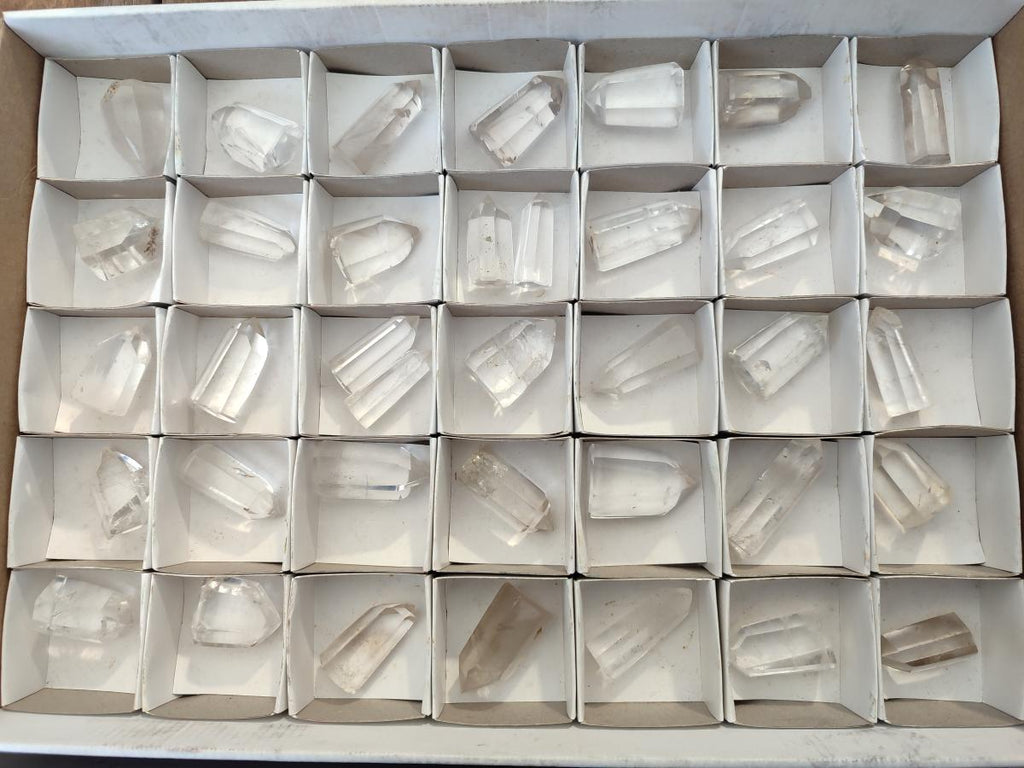 Polished Small Clear Quartz Display Crystals x 37 From Madagascar - Toprock Gemstones and Minerals 