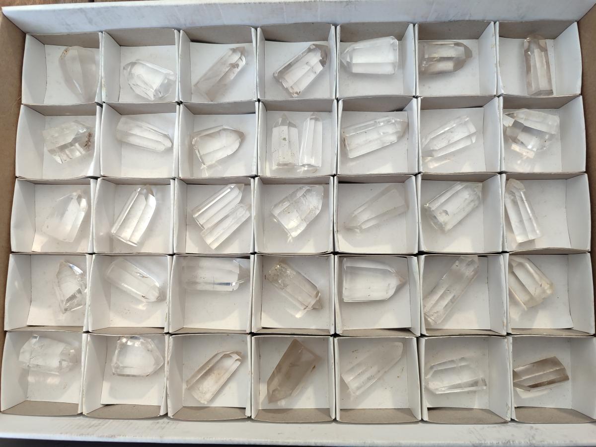 Polished Small Clear Quartz Display Crystals x 37 From Madagascar - Toprock Gemstones and Minerals 