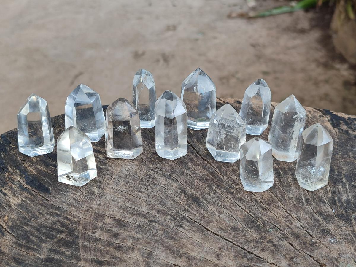 Polished Small Clear Quartz Display Crystals x 37 From Madagascar - Toprock Gemstones and Minerals 