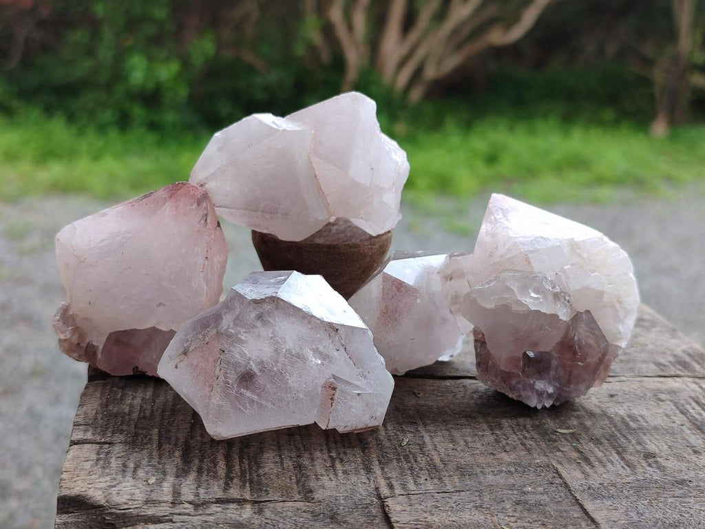 Natural Smokey Hematoid Crystals x 35 From Madagascar - Toprock Gemstones and Minerals 