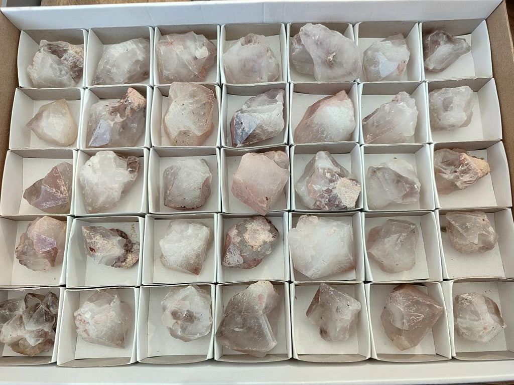 Natural Smokey Hematoid Crystals x 35 From Madagascar - Toprock Gemstones and Minerals 