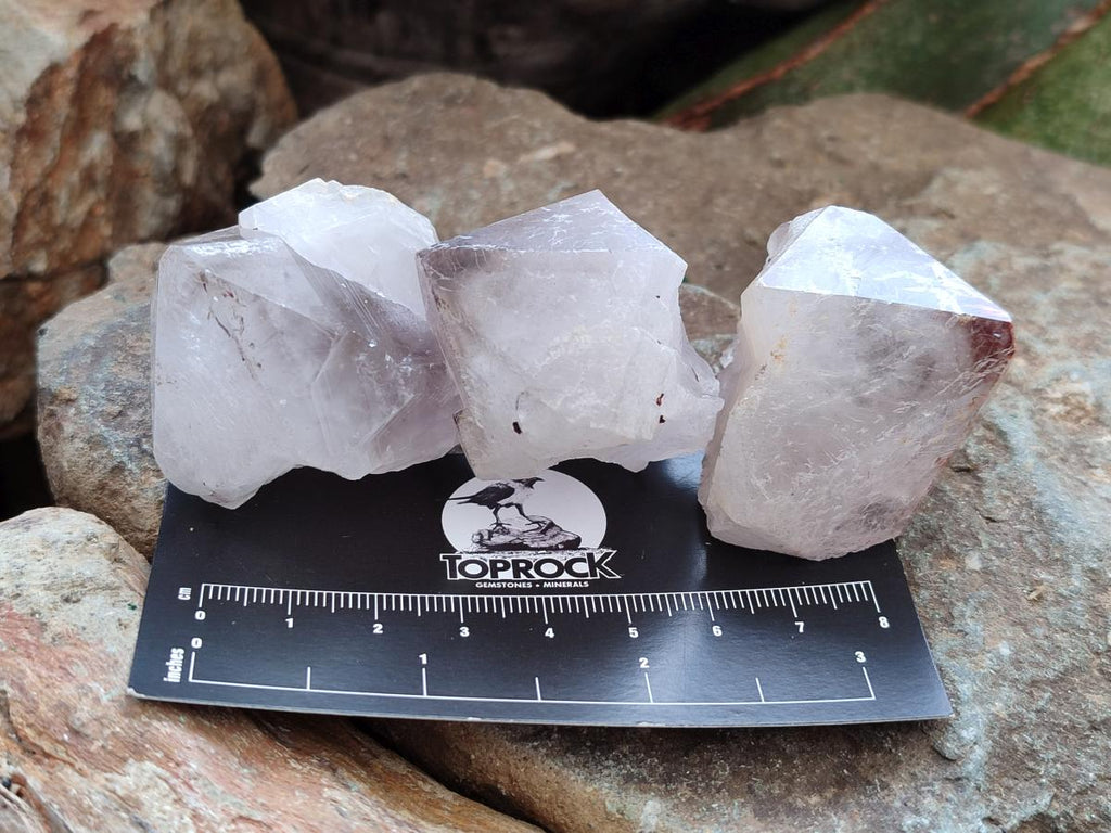 Natural Smokey Hematoid Crystals x 35 From Madagascar - Toprock Gemstones and Minerals 