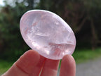Polished Gemmy Rose Quartz Palm Stones x 24 From Madagascar - Toprock Gemstones and Minerals 
