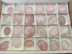 Polished Gemmy Rose Quartz Palm Stones x 24 From Madagascar - Toprock Gemstones and Minerals 
